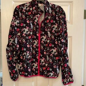 NWT Floral Fila zip up jacket L